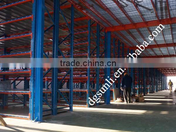 Q235 Warehouse Steel Floor Rack Mezzanine