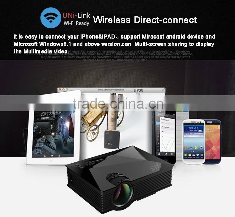 UC46 UNIC hdmi projector for smartphones,WIFI home school projector film cinema projector