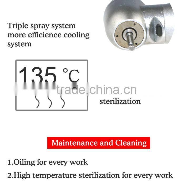 CE and ISO13485 approved high speed dental handpiece with led light