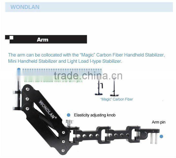 Wondlan Leopard III 1-5 KG Support System Carbon Steadicam Stabilizer +Single Arm +Vest