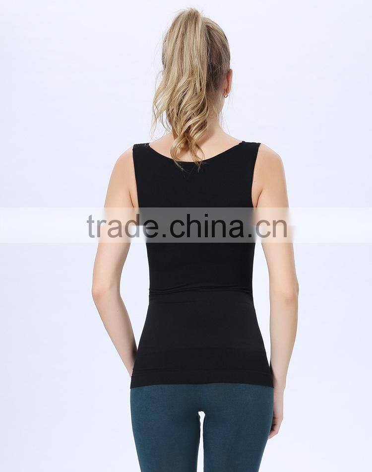 Women sleeveless slimming vest,female seamless body suit underwear,Body sculpting underwear NY114