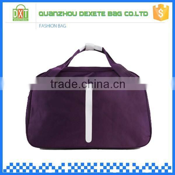 Lightweight nylon purple wholesale custom gym foldable sport bag
