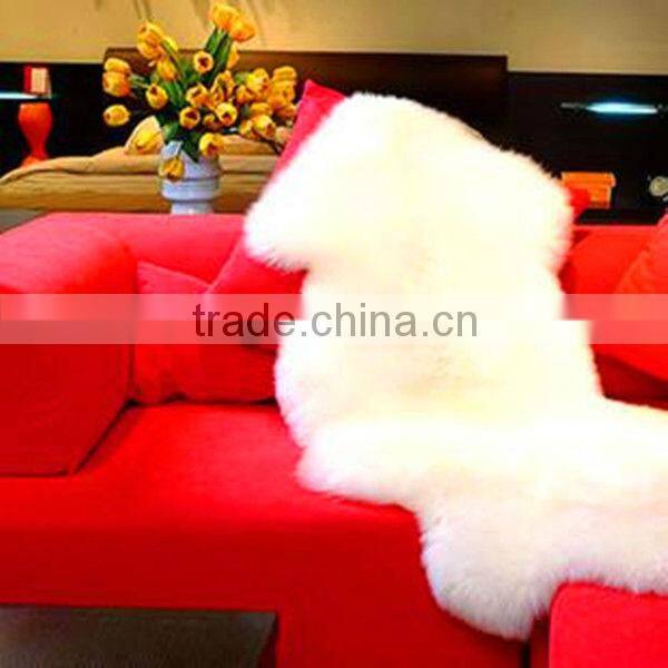 Hot Selling 100% wool sheared Plush sheep fur skin rugs Merino Fur blanket 110*65cm