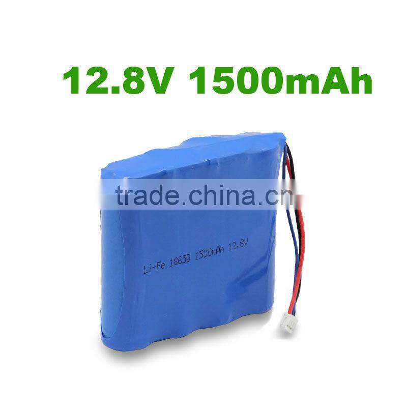 12.8V 1500mAh LiFePO4 battery