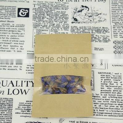 Side gusset square bottom zipper pouch with window