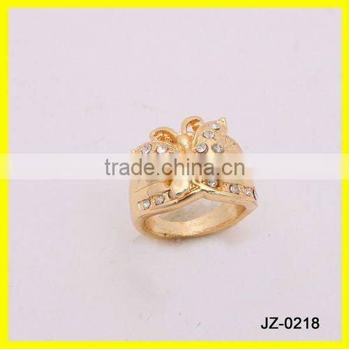 18kgp cubic zirconia butterfly ring jewelry