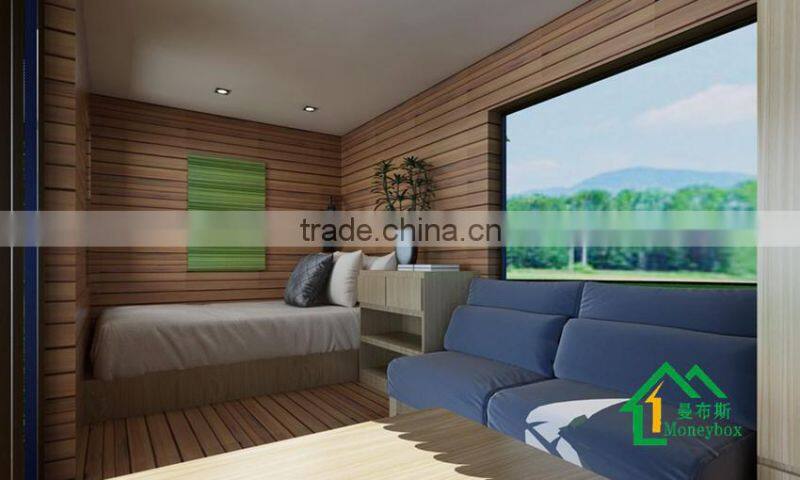 Luxuriously decorated single storey villas with parking lots