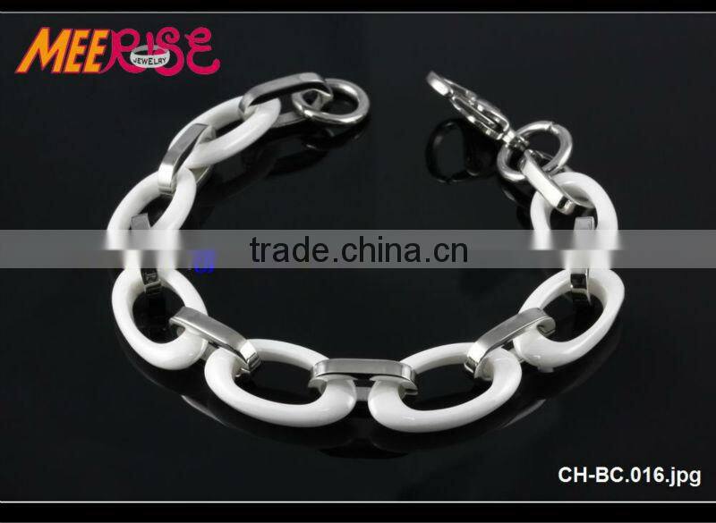 2015 hot sale link charms,bracelet collection,fashion bracelet white ceramic