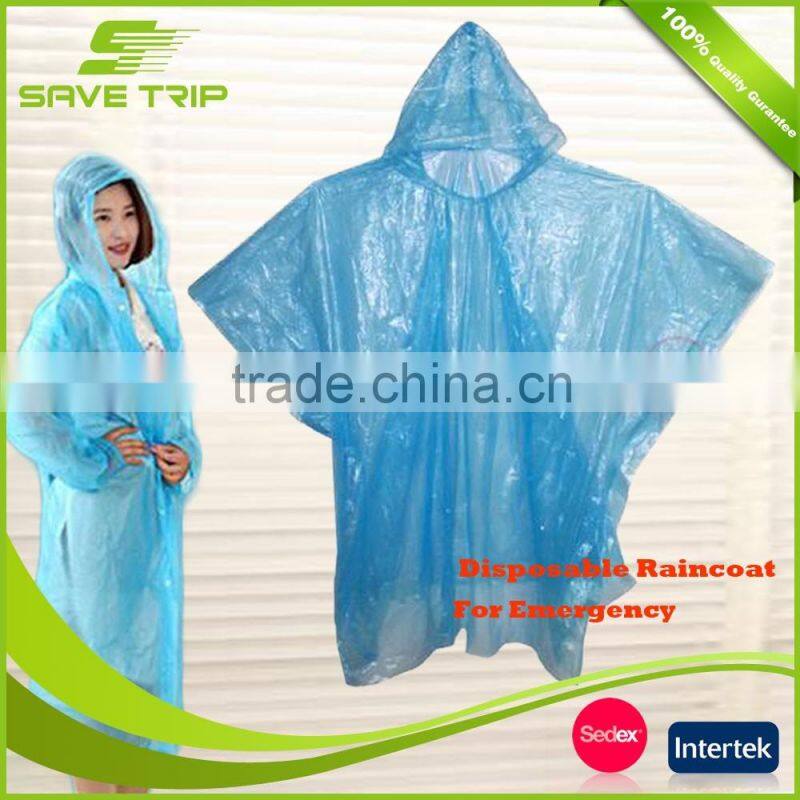 Wholesale free sample transparent PE fashional cheap prices disposable ladies raincoat