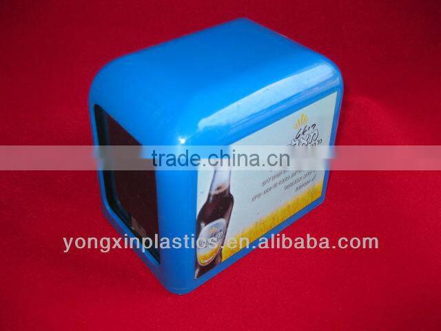 Plastic wall mounted tissue box holder
