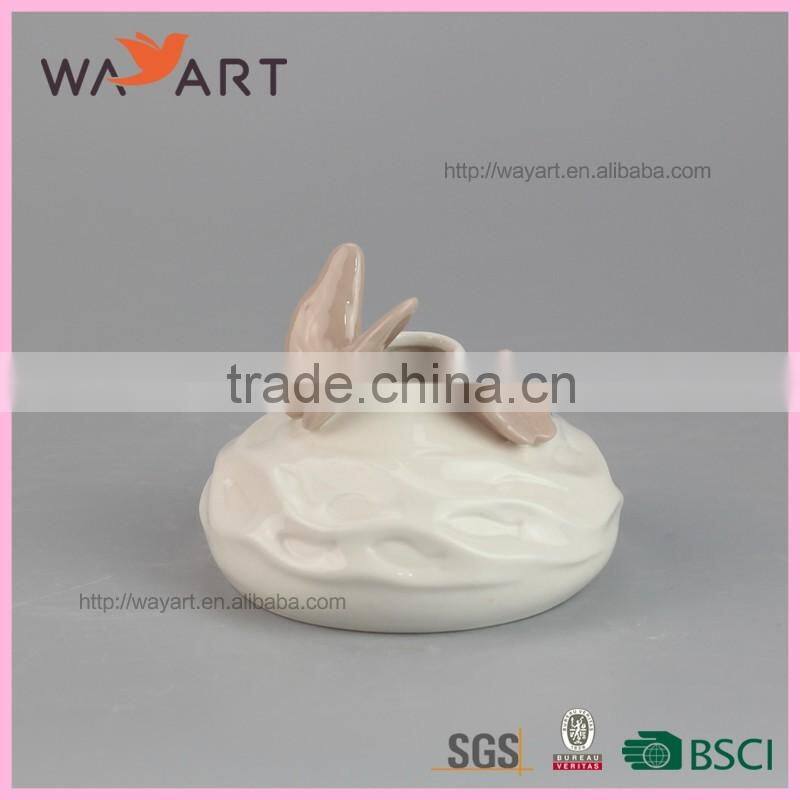 Lovely Butterfly White Ceramic Diffuser Aroma For Promotion