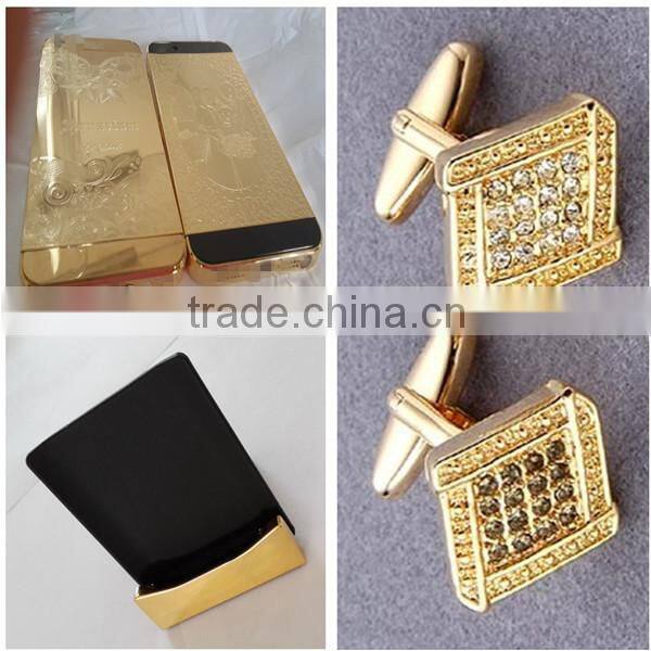 pure real 24ct gold plating service, 24k gold plating factory ,gold plating anything for iphone housing back cover