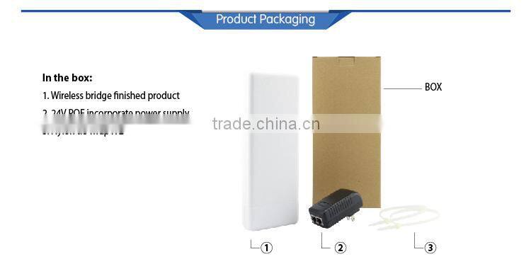 Long range wireless bridge for cctv wireless camera