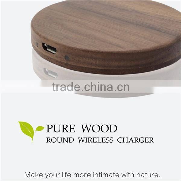 Wooden Products for QI wireless charger for samsung S4 S5 S6 for