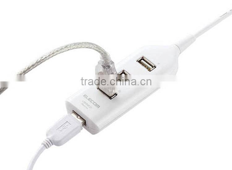 New Wholesale High Speed Mini 4 Port USB 2.0 Hub USB Port For Laptop PC Computer Laptop Peripherals Accessories