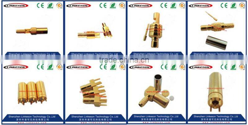 CRC9 male right angle to SSMB male plug RA pigtail cable RG174