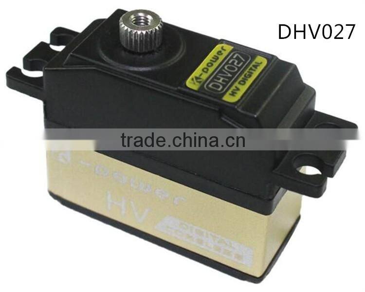 Dongguan DHV027 helicopter servo/airplane servo with titanium gear/Coreless motor servo