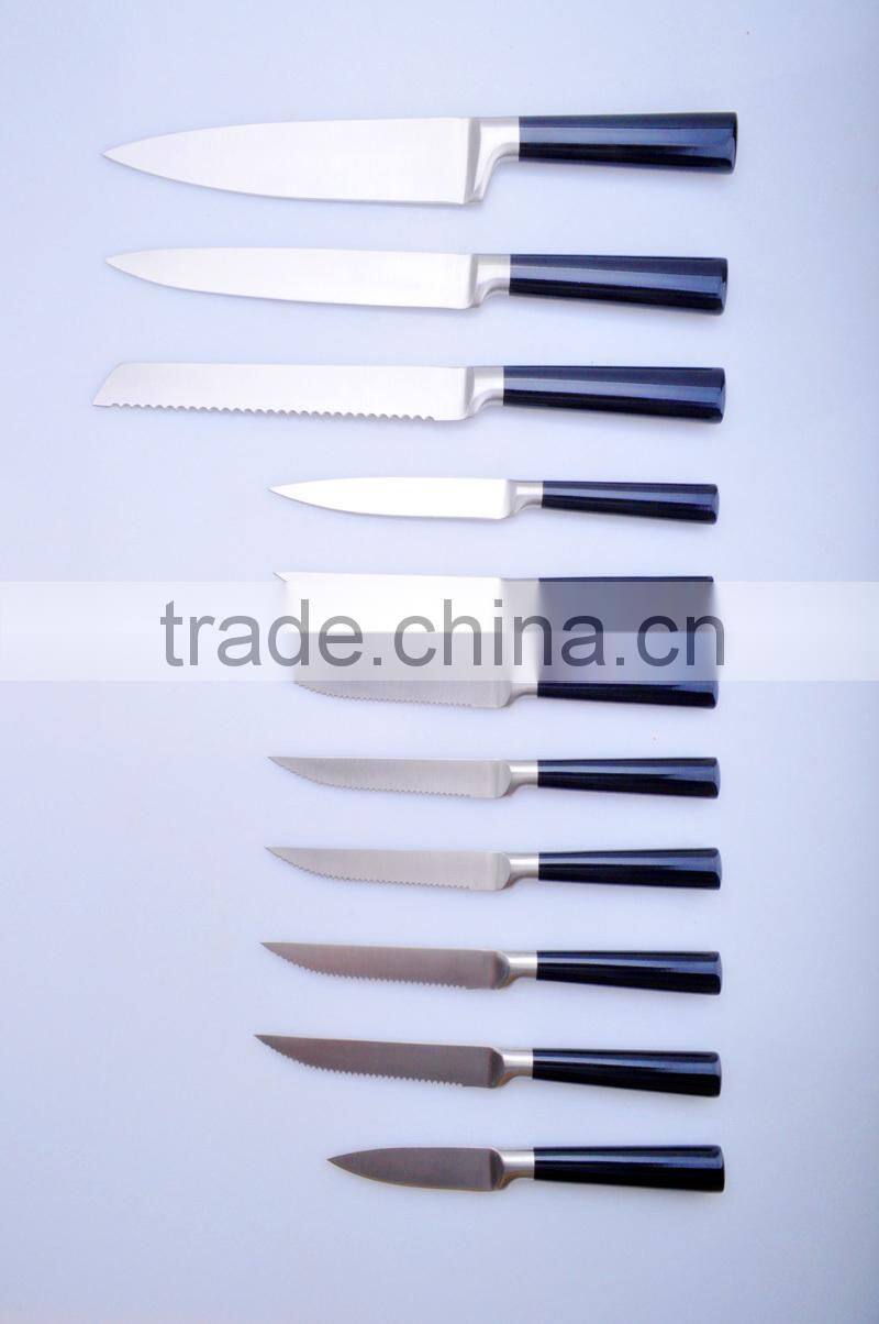 Non-stick coating 12pcs stainless steel funny kitchen set