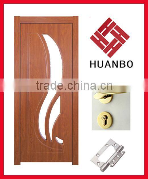 Interior wooden PVC MDF Doors for hotels (HB-8222)