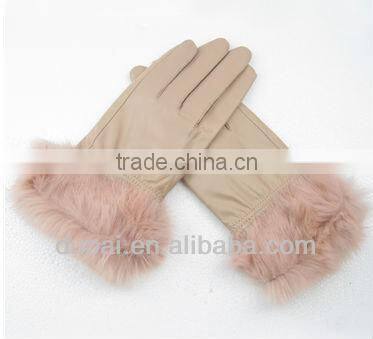 Lovely lady's pink gloves