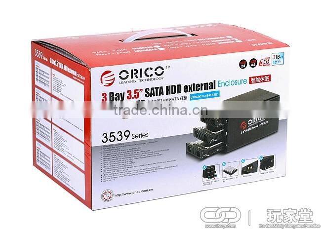 3bay 3.5" SATA HDD RAID enclosure with multi kinds of RIAD mode