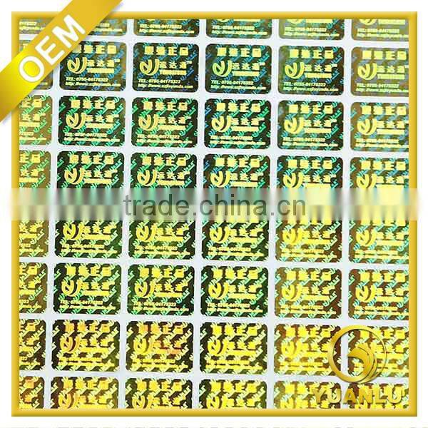 custom logo silver paper sticker round