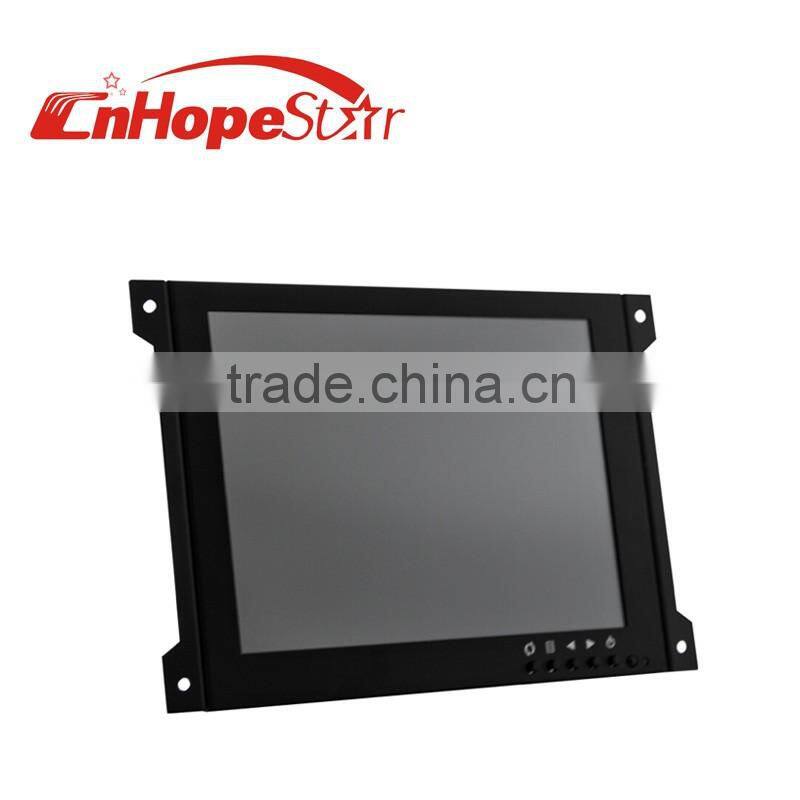 Metal Case VGA BNC AV 4:3 800*600 8inch Mini Open Frame Monitor