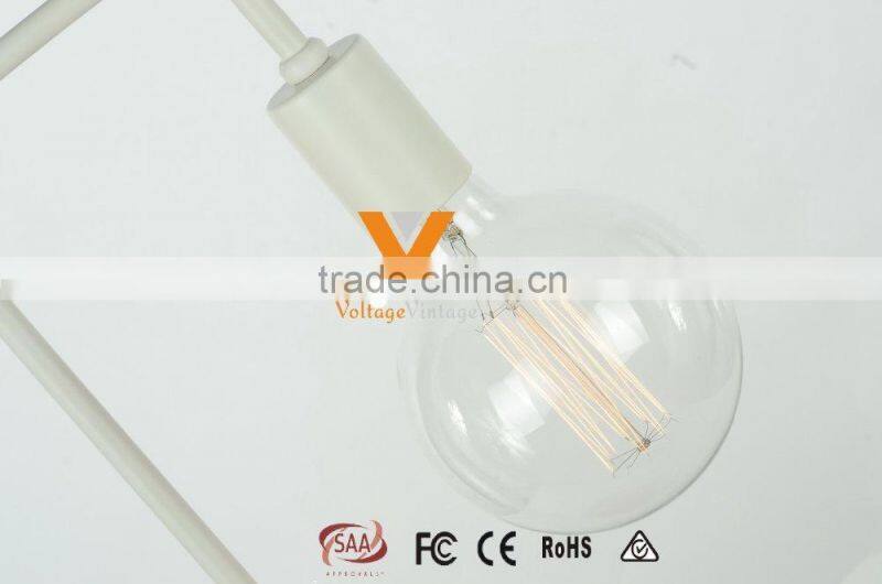 Manufacturer's Premium Wire Iron Table Lamp Wooden Base Desk Lamp Study Bedroom Standing Light