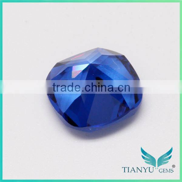 Wuzhou Gems Processing Loose 112# Burma Blue Synthetic Spinel Rough Gemstone