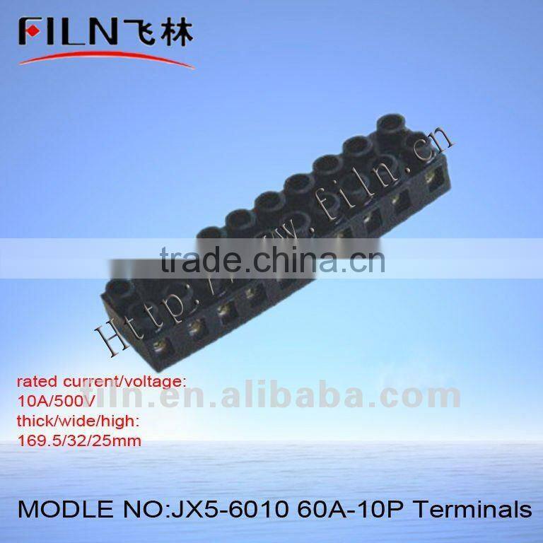 FILN brand 6 screws terminal block 2.5mm JX5-1003 10A-3P