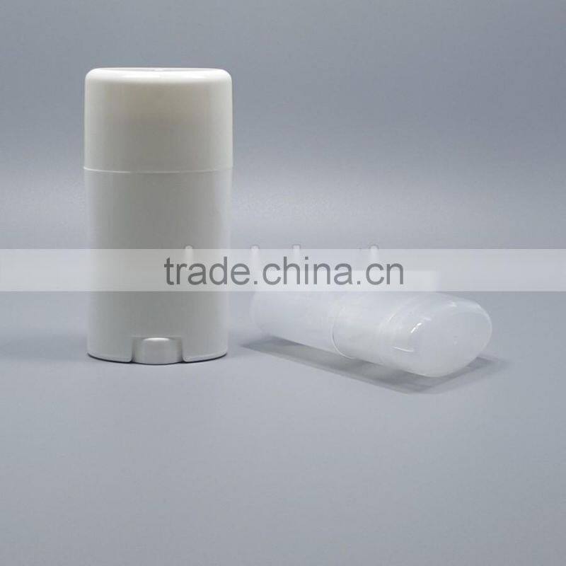50ml clear plastic deodorant stick bottle container,PP deodorant gel container for body care