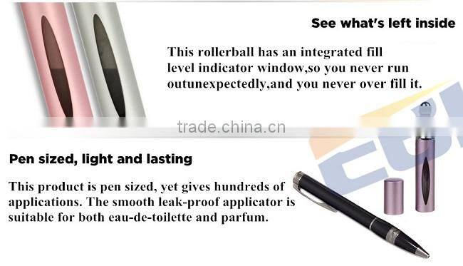 10ml Empty glass aluminum roll on bottles