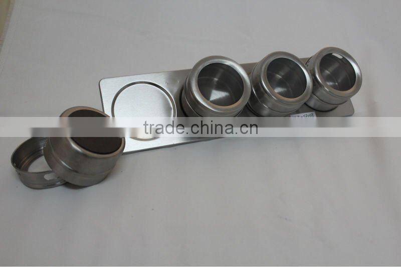 magnet steel spice can set sauce jar