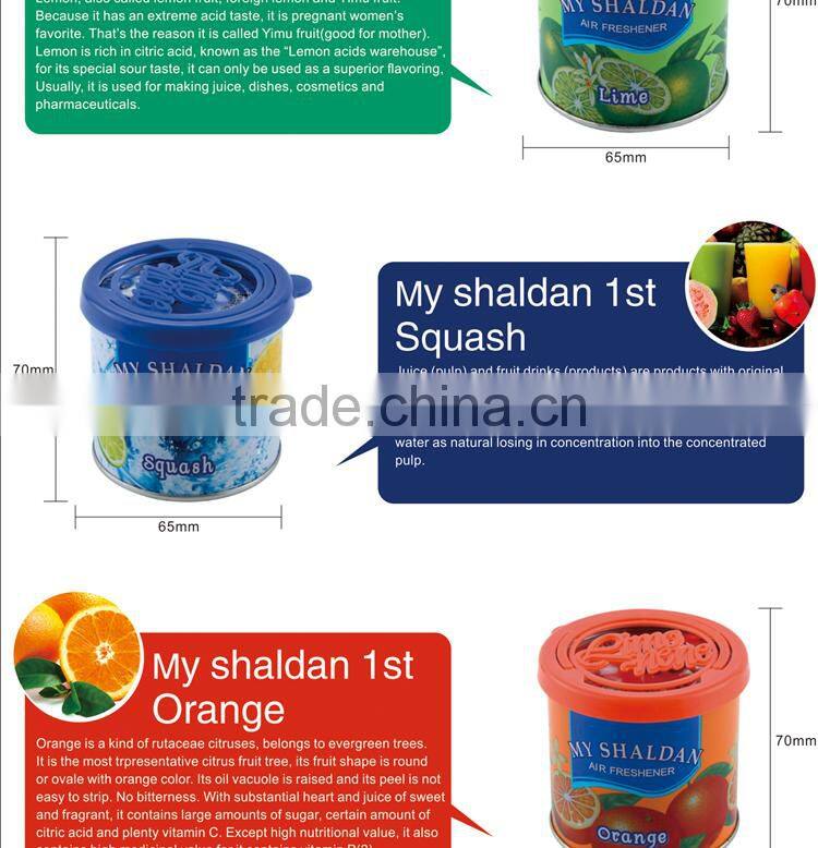 2015 Scented gel car air freshner for car