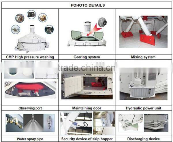 China Famous Concrete Mixer JN2000 Cement Pan Mixer