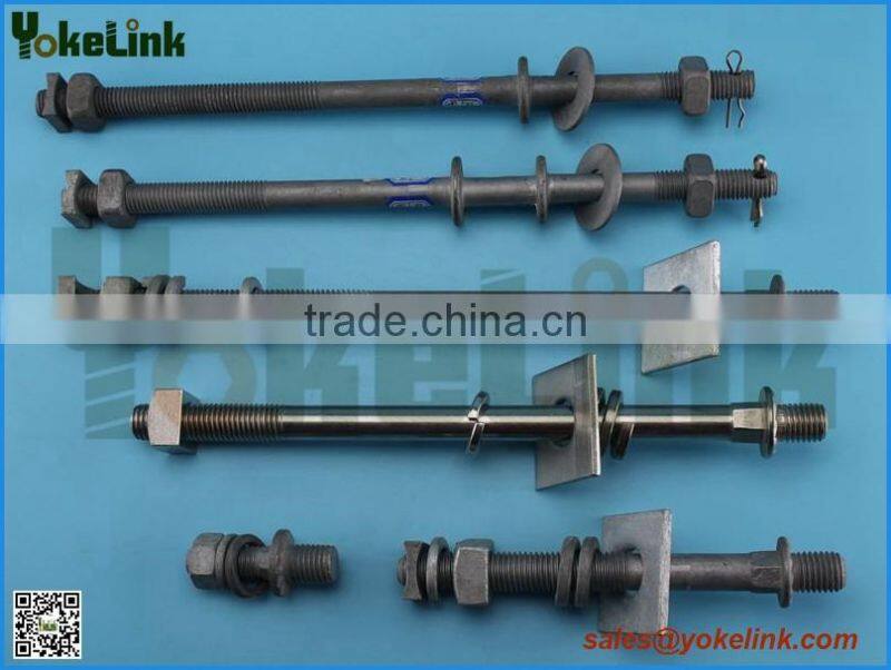 Broad range carbon steel HDG line post stud 5/8'' X7 1/2''