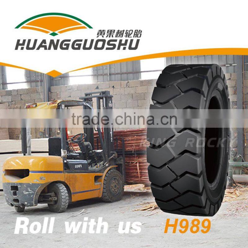 H989 23*9-10 forklift tire rims with High elasticity, low heating