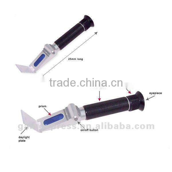 Salinity Refractometer with Built-in LED light Aquarium 0~10% ATC