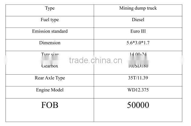 Mining dump truck
