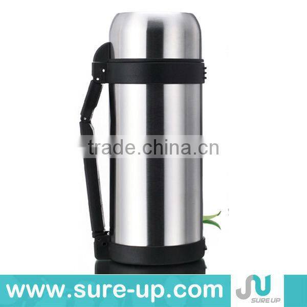 Double cups unbreakable stainless steel vacuum flask juice bottle (FSUR)