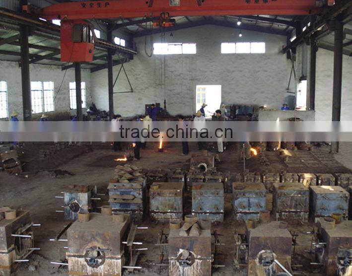 cast brass into cast iron part