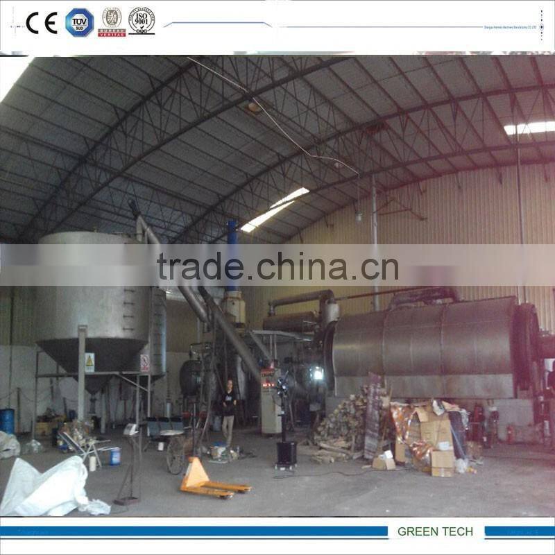 Plastic Recycling To Oil sem-continuous pyrolysis plant with sepcial salg device