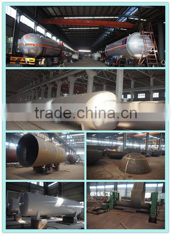 good quality 56 cubic meters shaded lpg gas tanker semi trailer