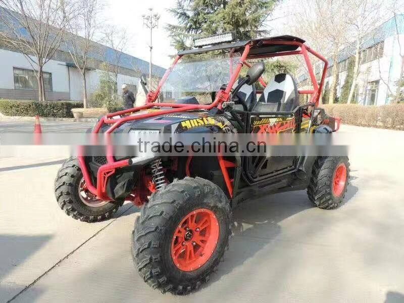 2017 Newest color-process 400cc go kart with LED roof lights (TKG400-A4)