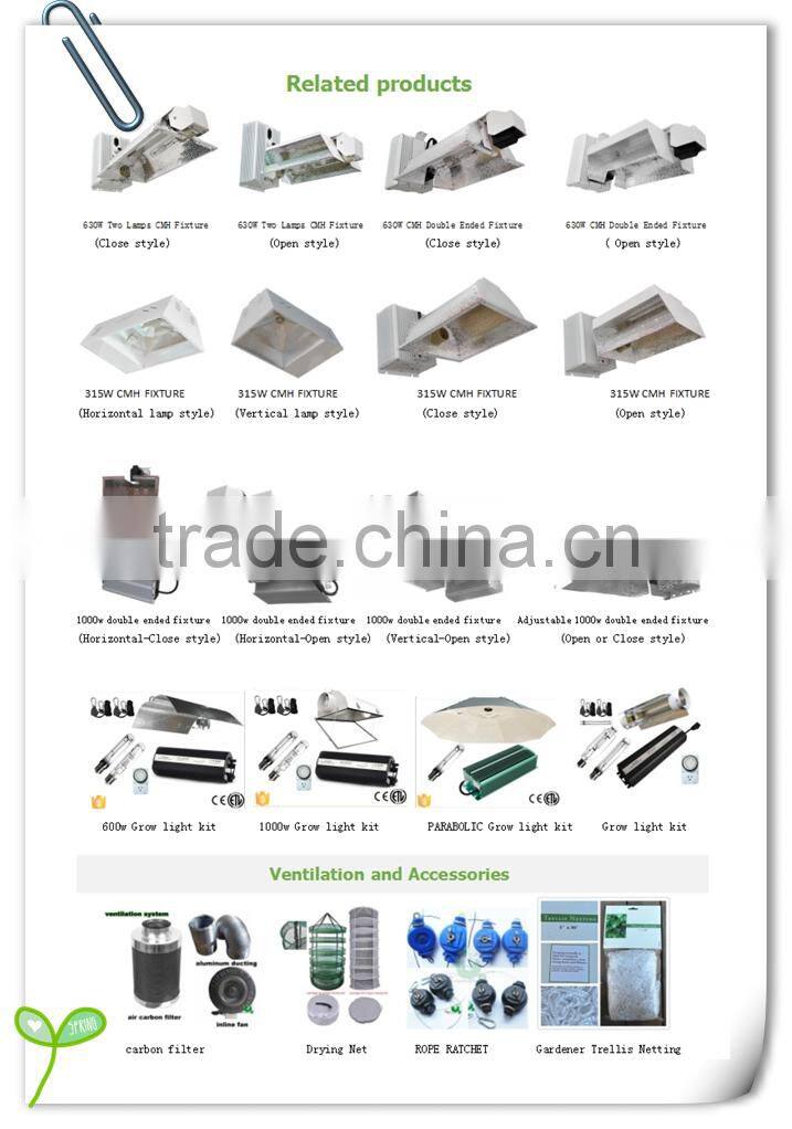 Hanger for Hydroponics Lighting Reflector/1/8 inch Rope Ratchet/Pulley system hangers