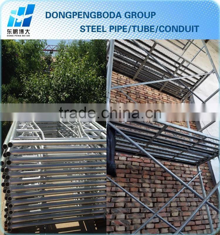Construction galvanized Steel Frame Scaffold from Real Factory in Tianjin