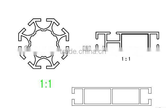 Aluminium Extrusion Profile -Shell Scheme Booth Extrusion Profile Anodized