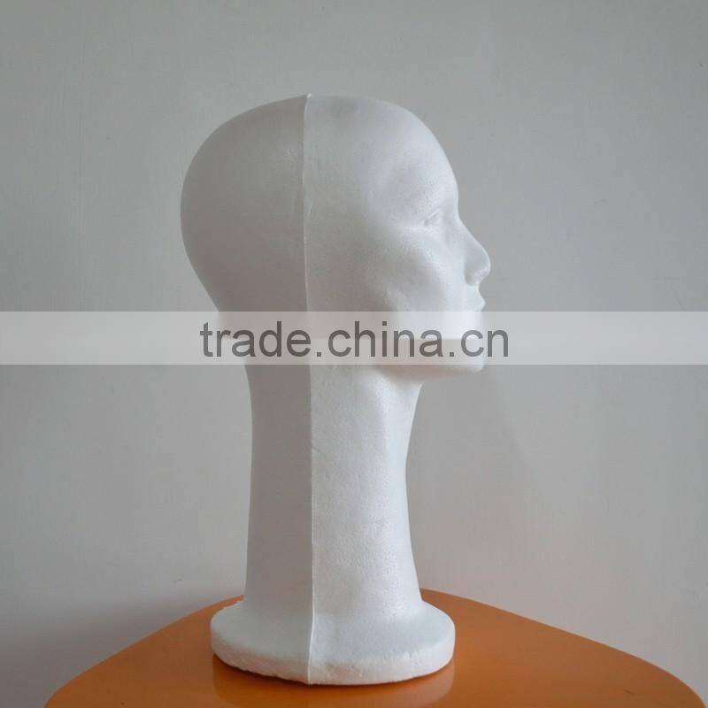 Female Styrofoam Model Wig Hats Caps Glasses Long Neck Display Mannequin Head