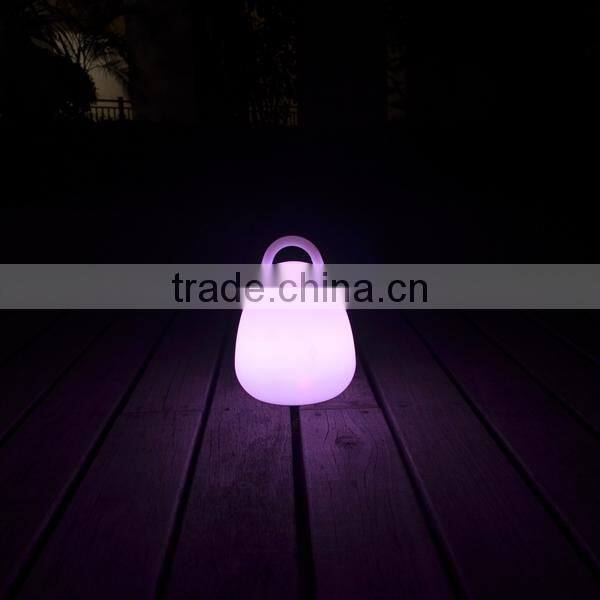 Led color change table lamp with remote control lantern shape lamp