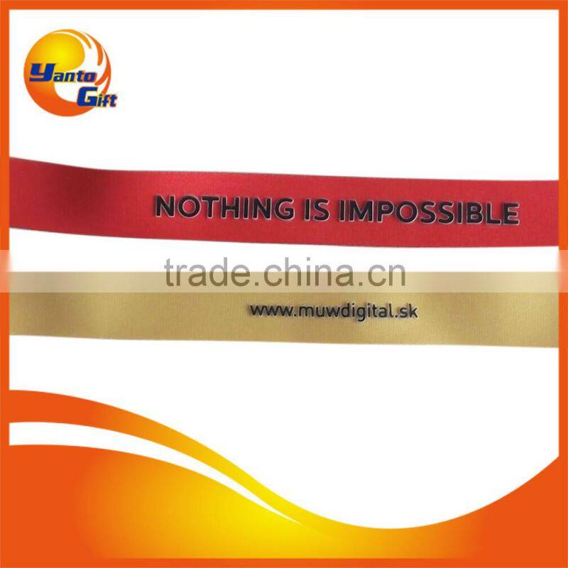 3D Logo Silk Screen Printing Lanyard Strap with Metal Hook